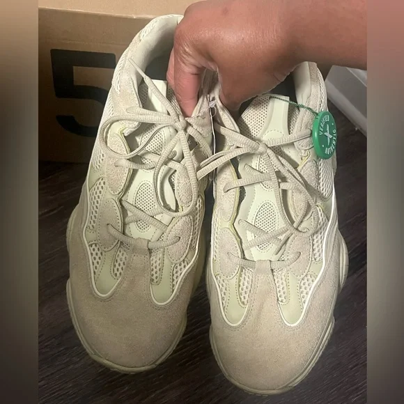 adidas gazelle silver green womens Adidas Yeezy 500 Desert Rat 'Super Moon Yellow' (2018) – PUSHAS